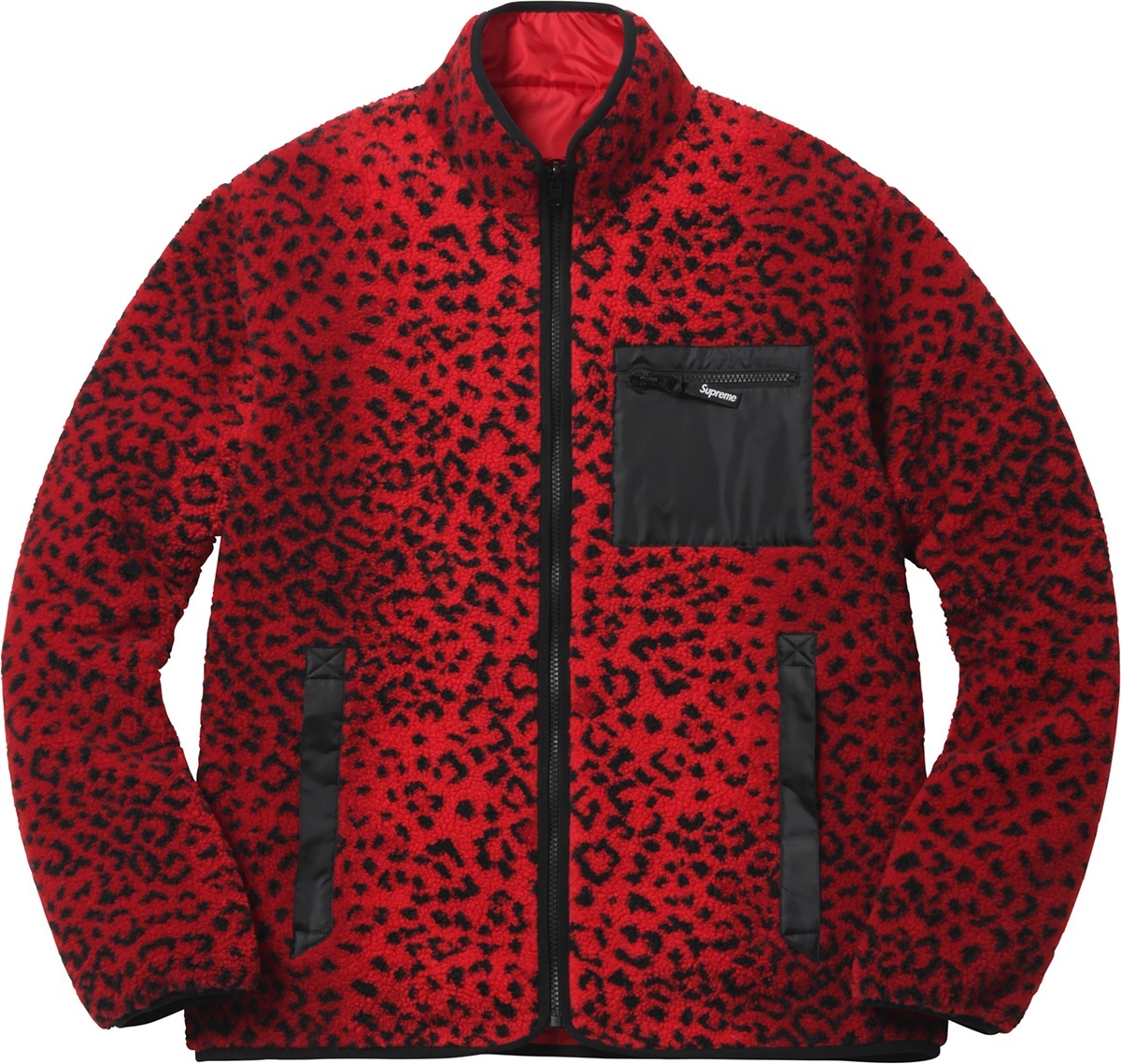 Leopard Fleece Reversible Jacket view 17